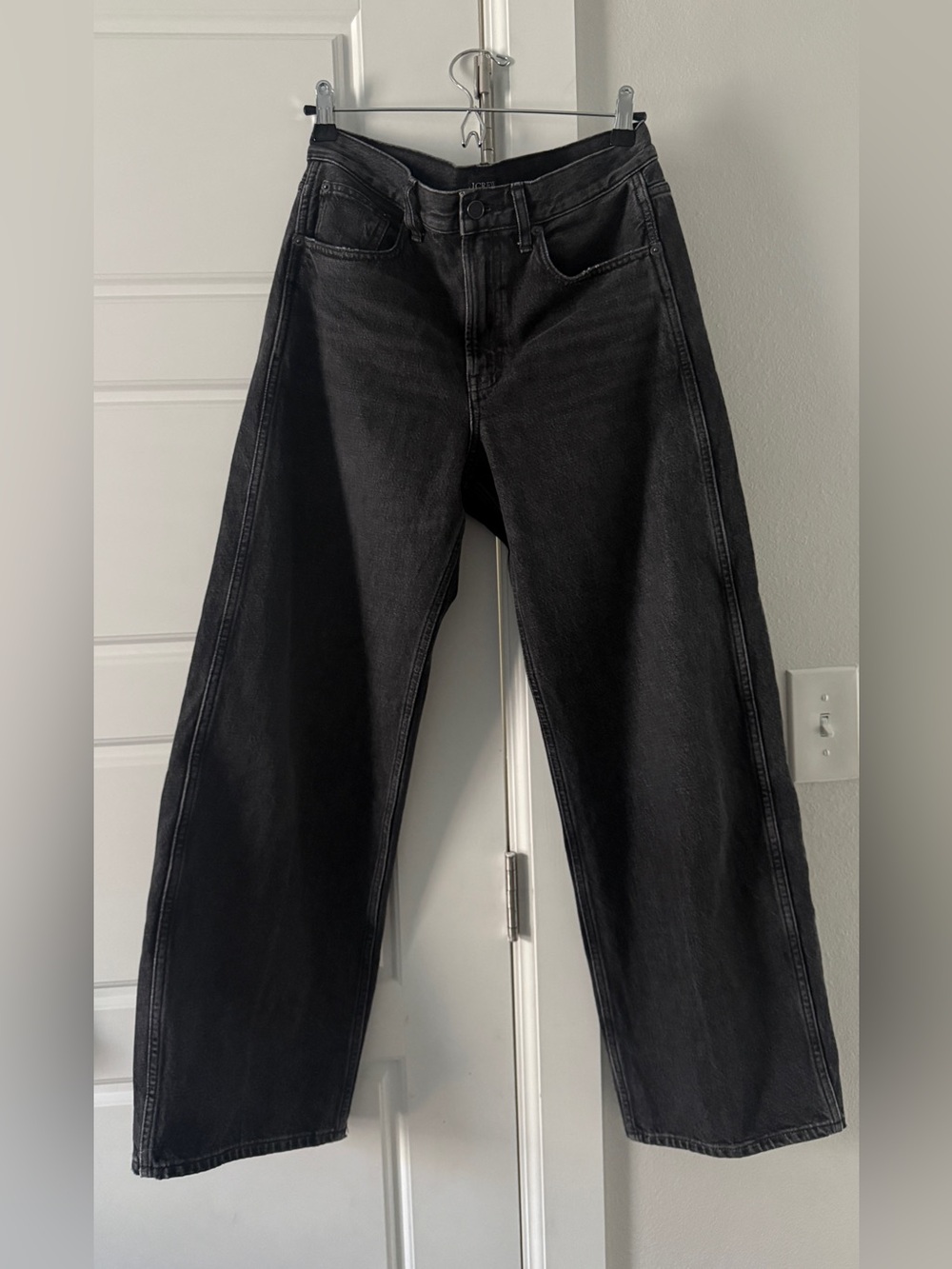 J. Crew Black Relaxed barrel leg Jeans